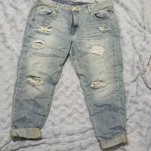 Mossimo boyfriend crop jeans